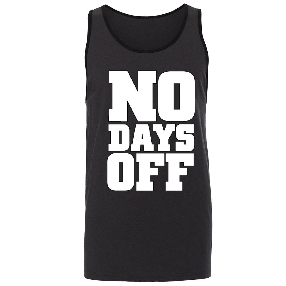 No Days Off Men's Jersey Tank Workout Gym Running Fitness Novelty Sleeveless - Zexpa Apparel - 3