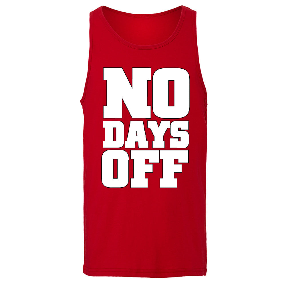 No Days Off Men's Jersey Tank Workout Gym Running Fitness Novelty Sleeveless - Zexpa Apparel - 4