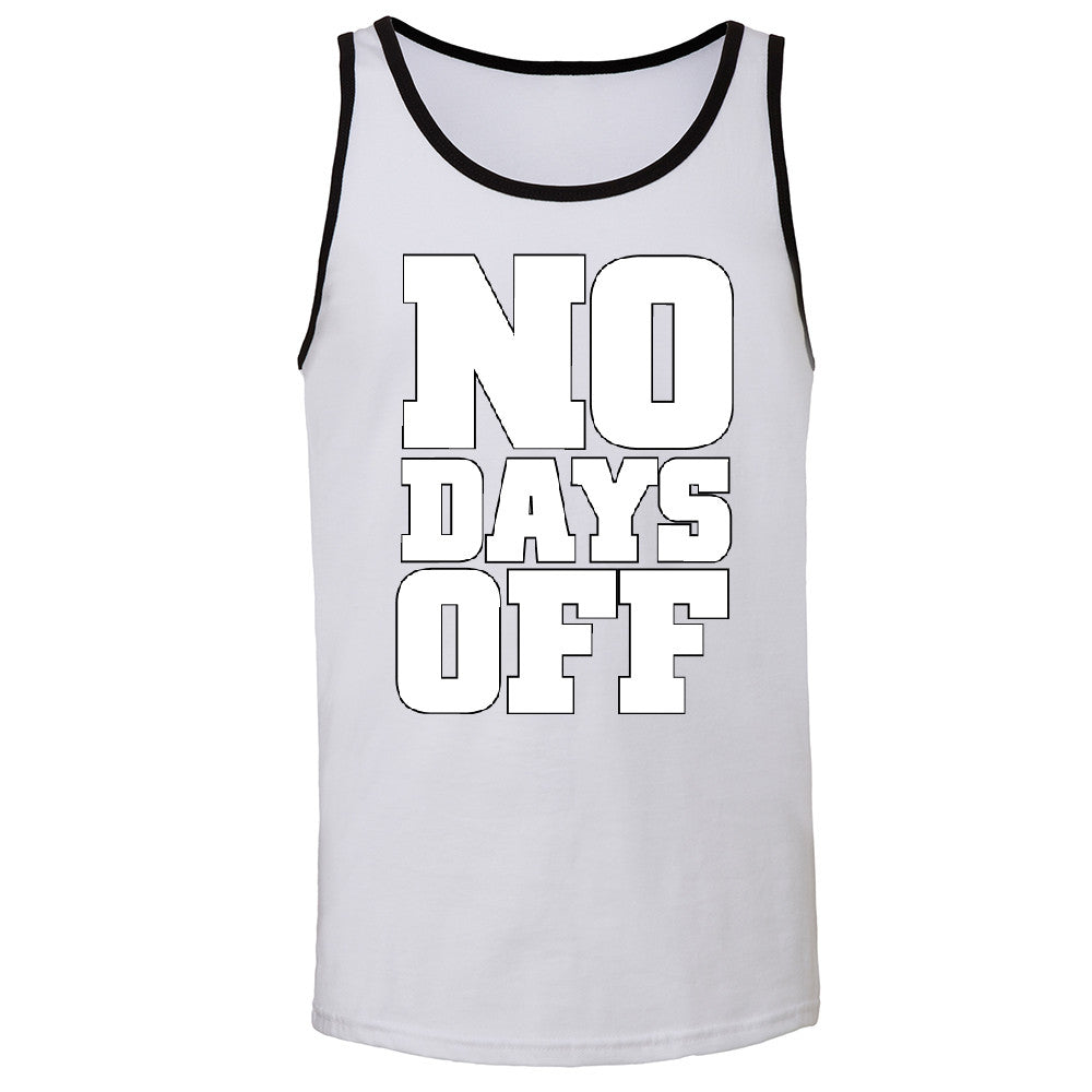 No Days Off Men's Jersey Tank Workout Gym Running Fitness Novelty Sleeveless - Zexpa Apparel - 5