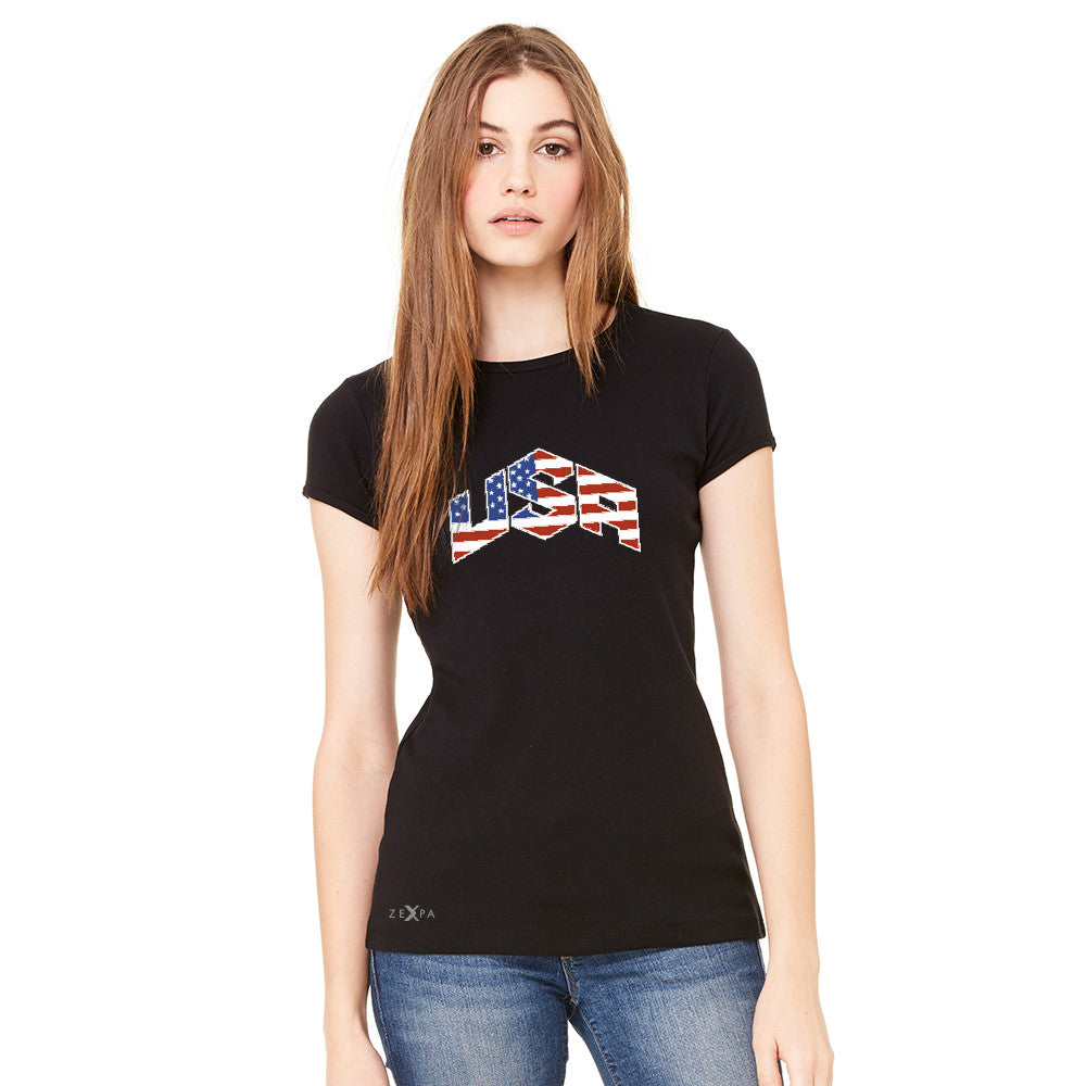 USA Basketball Team Logo Olympics Women's T-shirt Patriotic Tee - Zexpa Apparel - 3