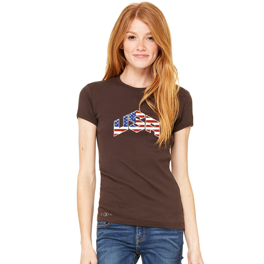 USA Basketball Team Logo Olympics Women's T-shirt Patriotic Tee - Zexpa Apparel - 2