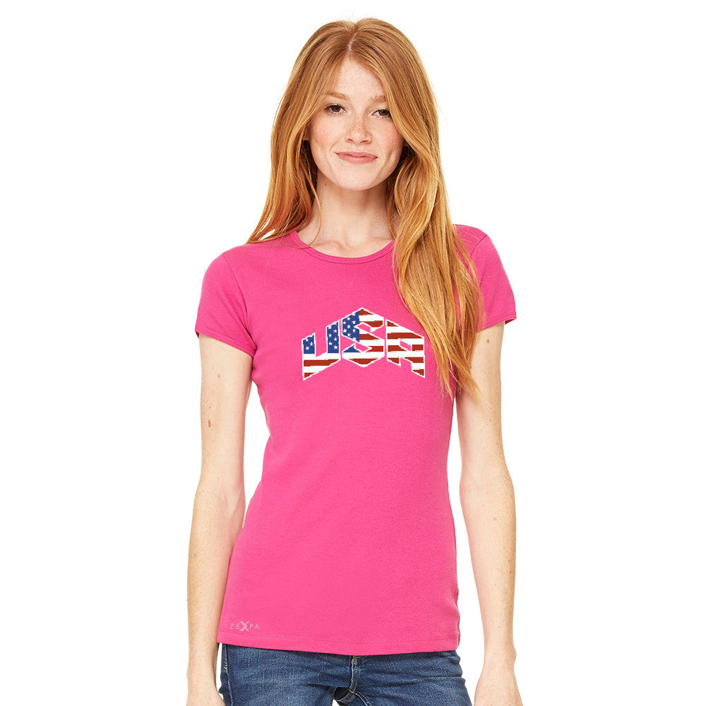 USA Basketball Team Logo Olympics Women's T-shirt Patriotic Tee - Zexpa Apparel - 5