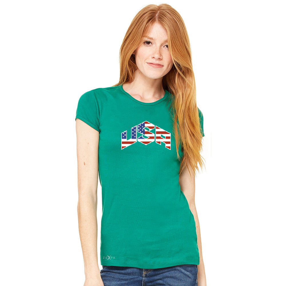 USA Basketball Team Logo Olympics Women's T-shirt Patriotic Tee - Zexpa Apparel - 6