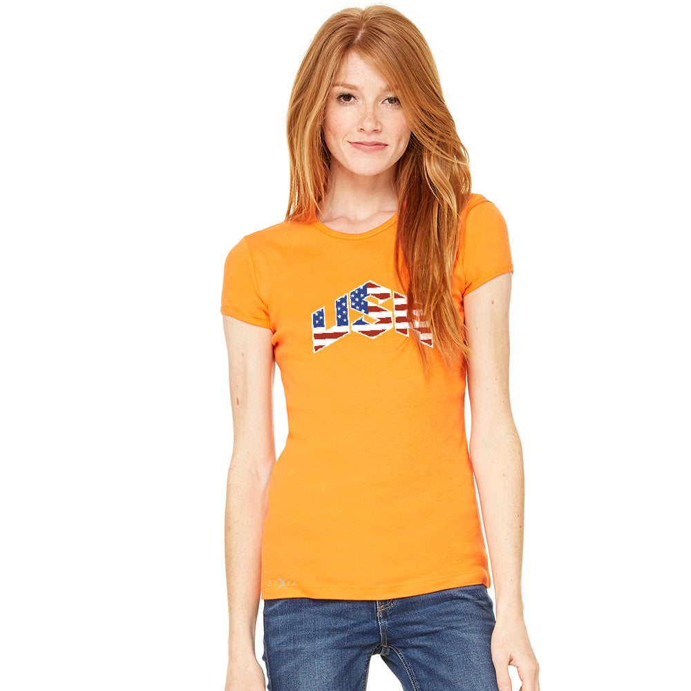 USA Basketball Team Logo Olympics Women's T-shirt Patriotic Tee - Zexpa Apparel - 7