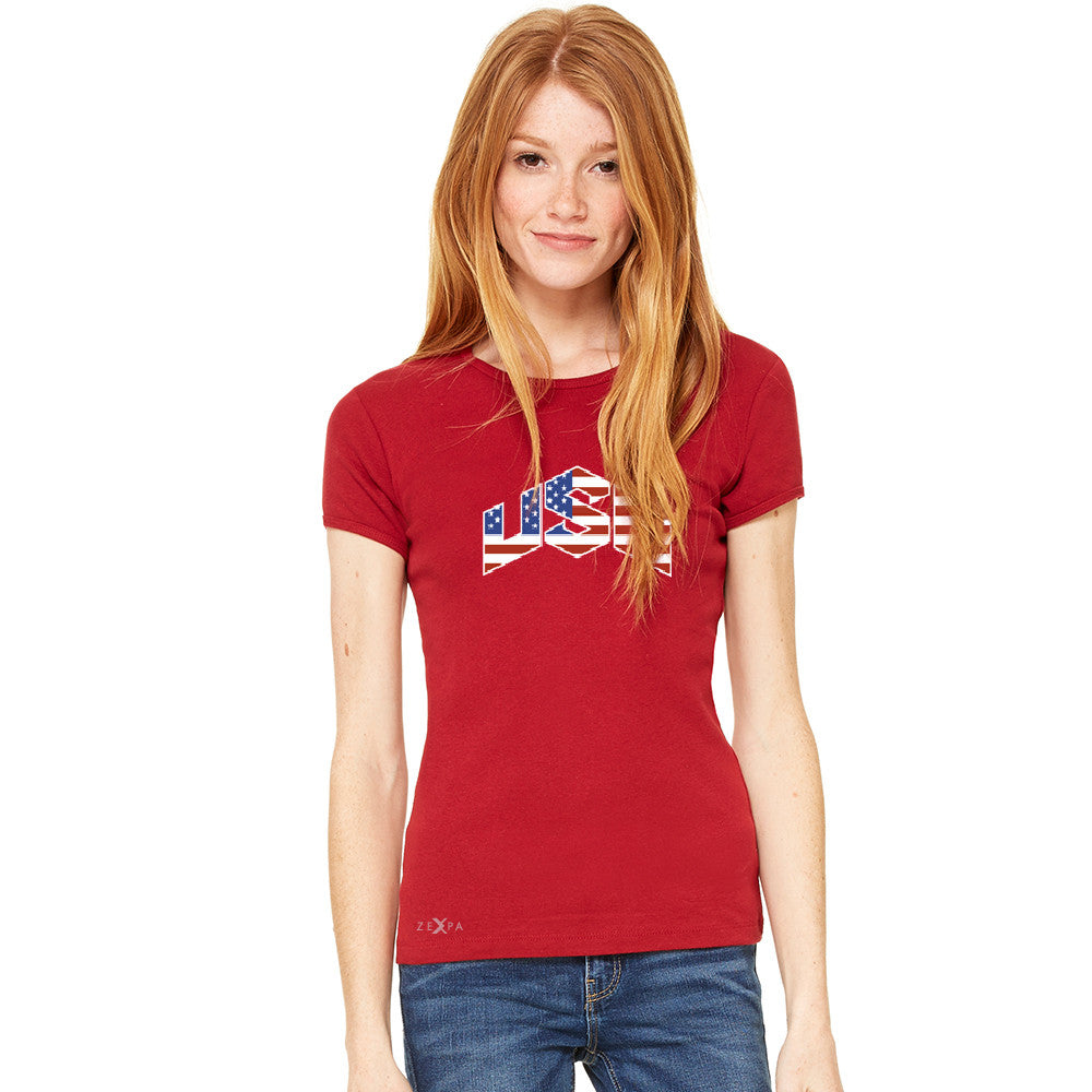 USA Basketball Team Logo Olympics Women's T-shirt Patriotic Tee - Zexpa Apparel - 8