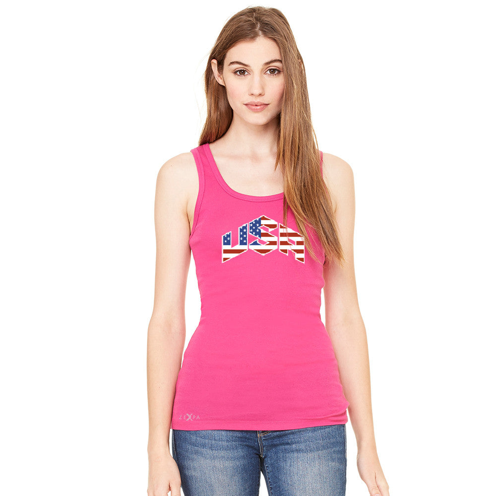 USA Basketball Team Logo Olympics Women's Tank Top Patriotic Sleeveless - Zexpa Apparel