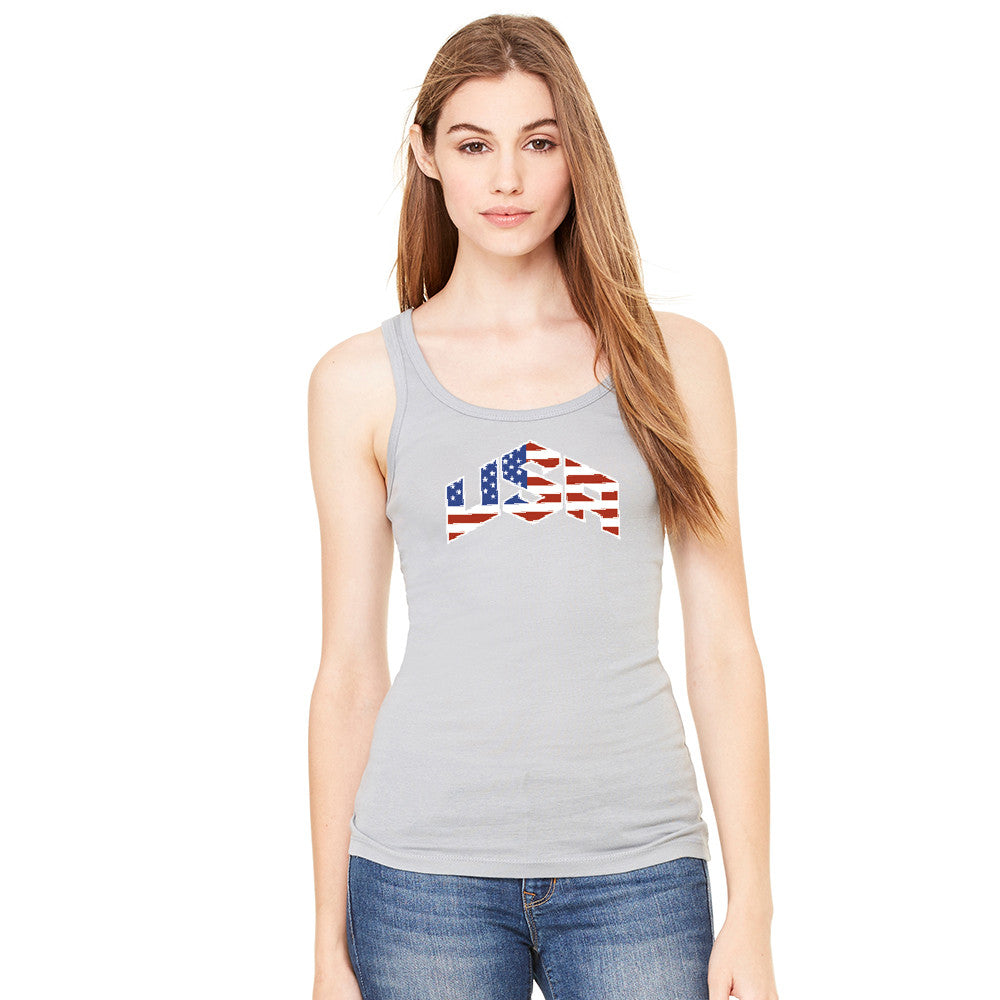 USA Basketball Team Logo Olympics Women's Tank Top Patriotic Sleeveless - Zexpa Apparel - 4