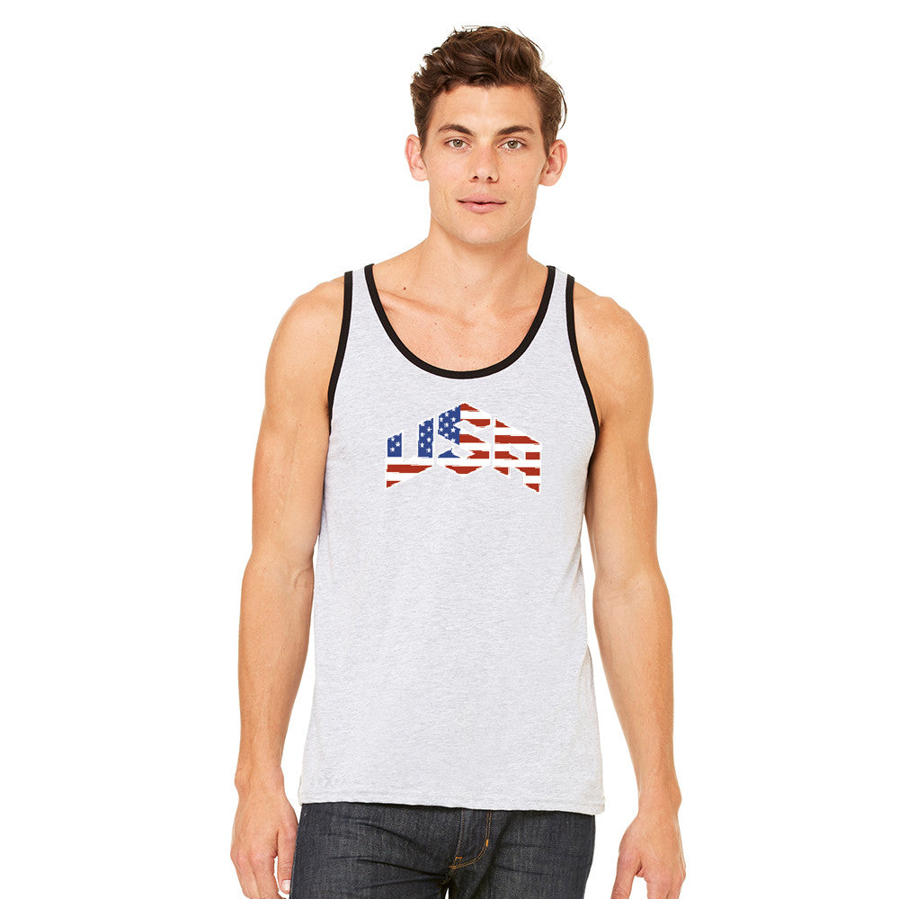 USA Basketball Team Logo Olympics Men's Jersey Tank Patriotic Sleeveless - zexpaapparel - 1