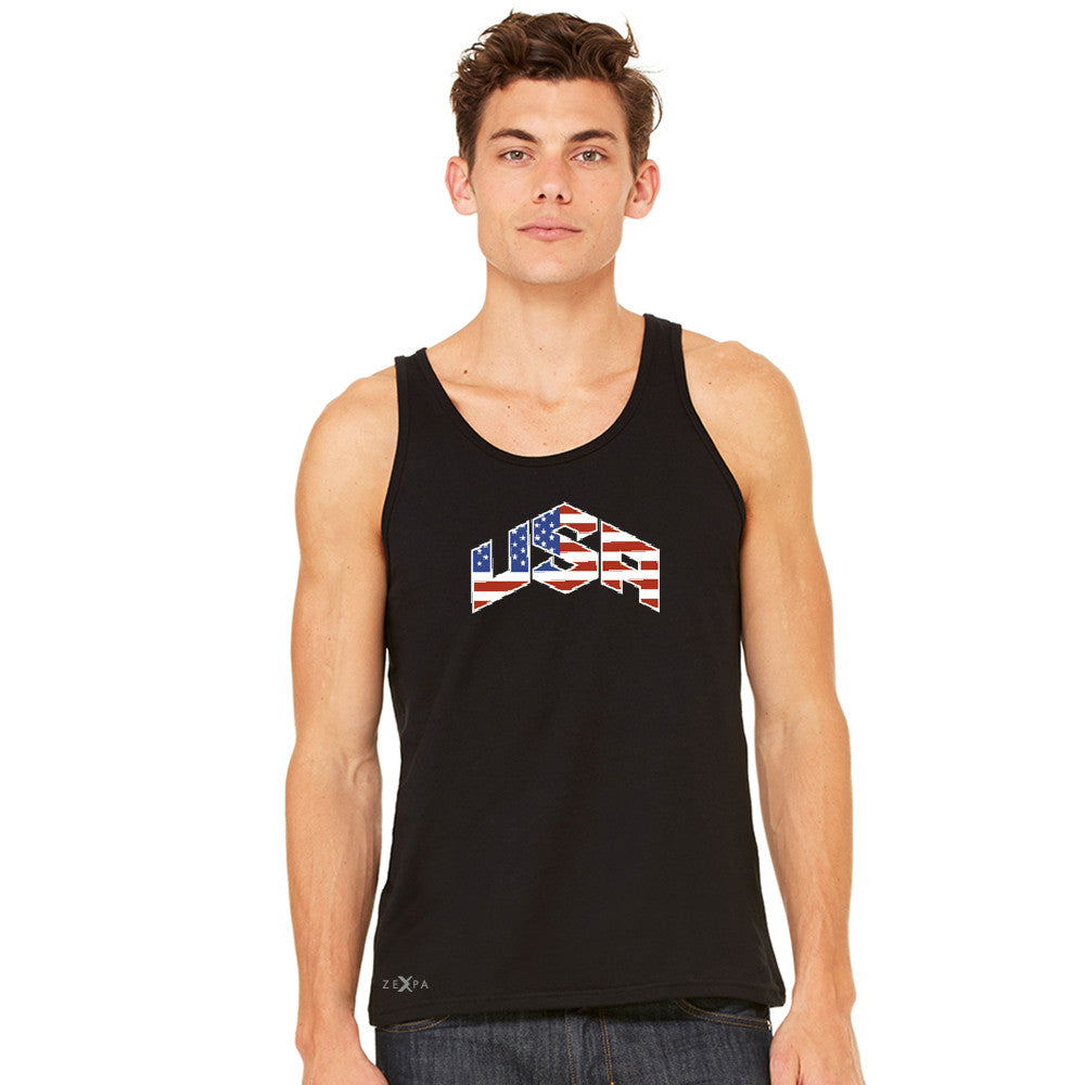 USA Basketball Team Logo Olympics Men's Jersey Tank Patriotic Sleeveless - zexpaapparel - 2