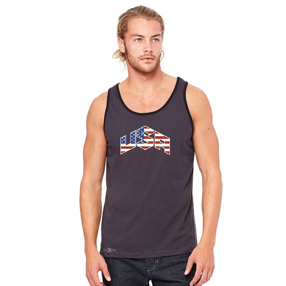 USA Basketball Team Logo Olympics Men's Jersey Tank Patriotic Sleeveless - zexpaapparel - 4