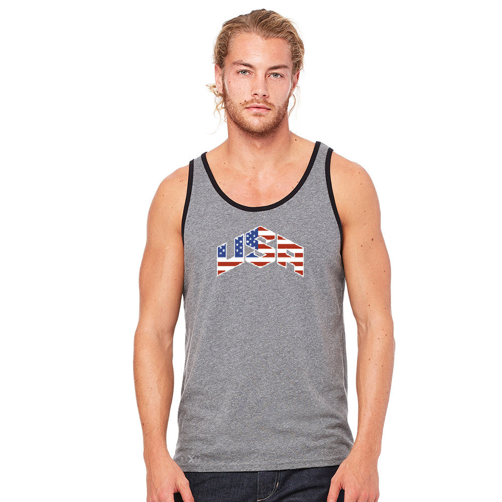 USA Basketball Team Logo Olympics Men's Jersey Tank Patriotic Sleeveless - zexpaapparel - 6