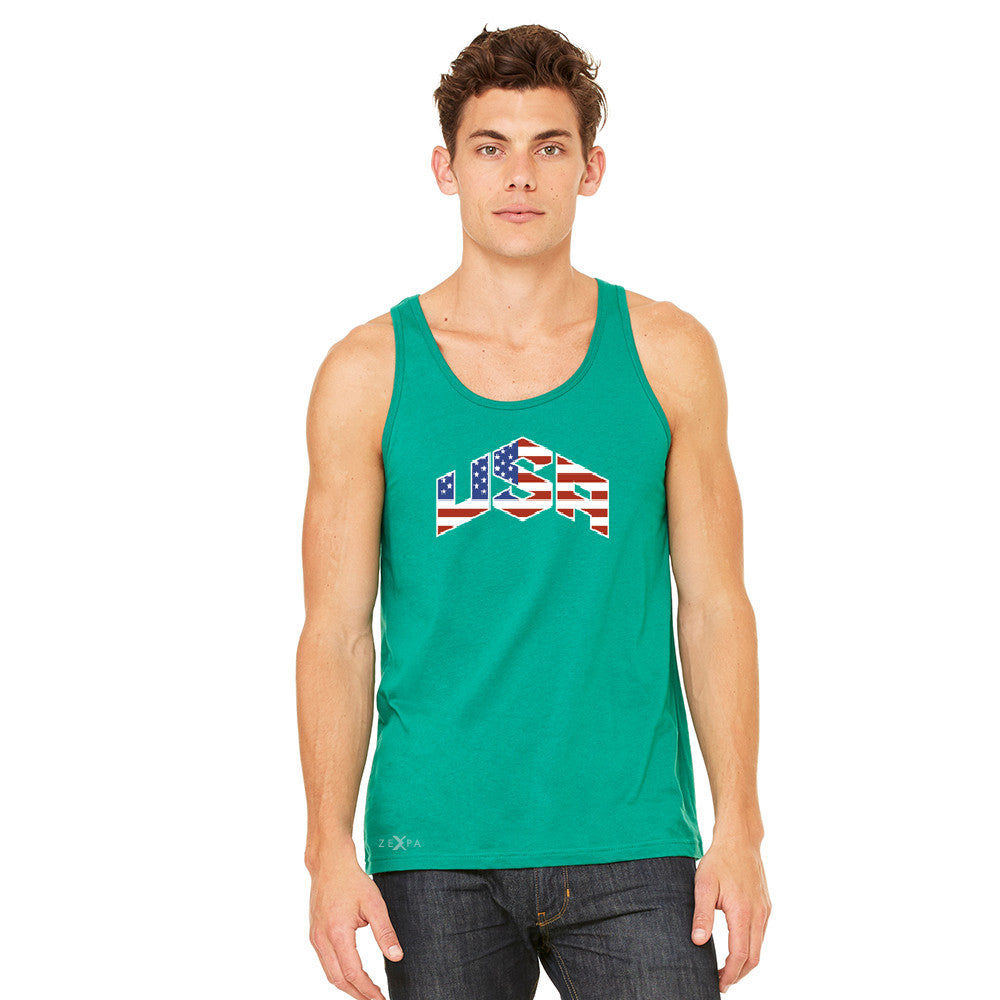 USA Basketball Team Logo Olympics Men's Jersey Tank Patriotic Sleeveless - zexpaapparel - 7
