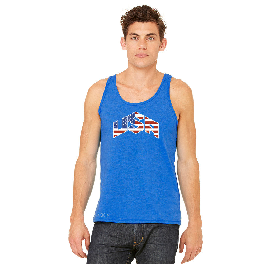 USA Basketball Team Logo Olympics Men's Jersey Tank Patriotic Sleeveless - zexpaapparel - 9