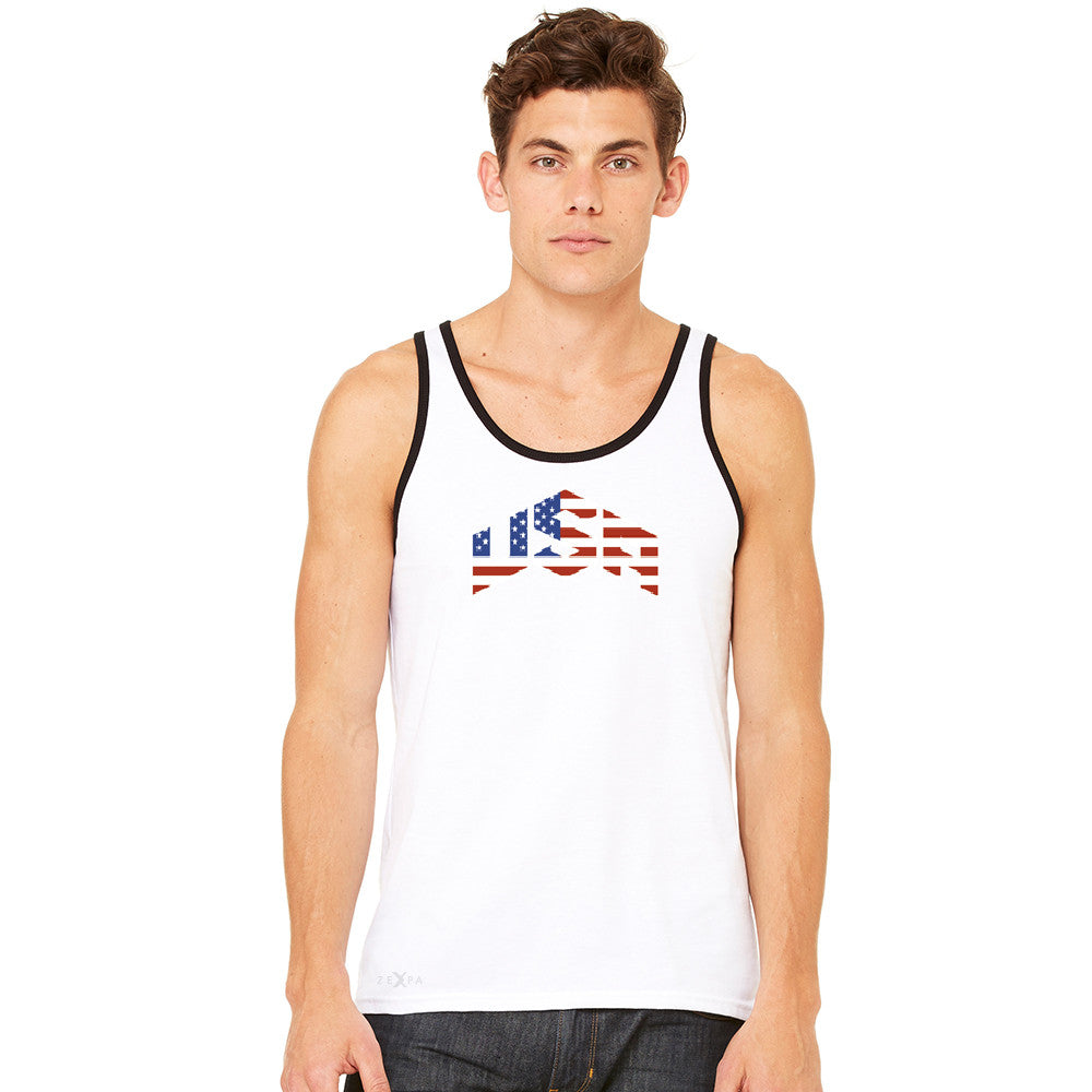 USA Basketball Team Logo Olympics Men's Jersey Tank Patriotic Sleeveless - zexpaapparel - 11