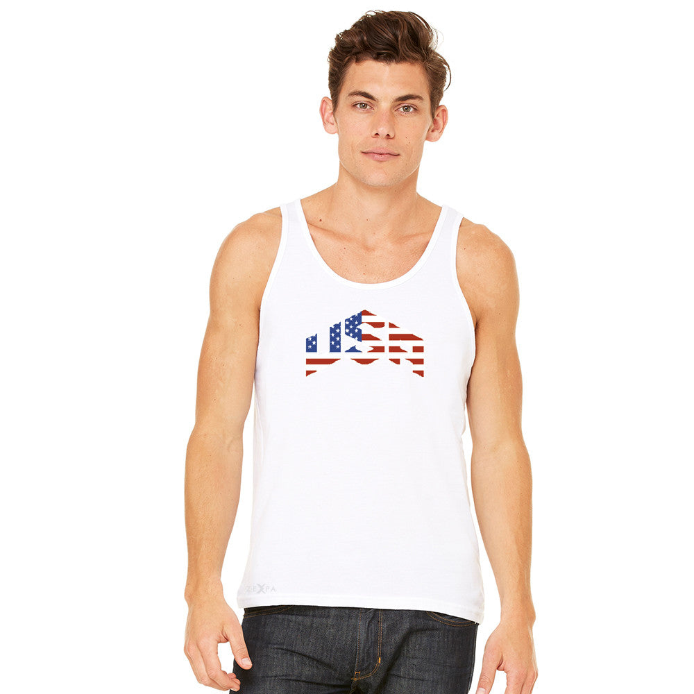 USA Basketball Team Logo Olympics Men's Jersey Tank Patriotic Sleeveless - zexpaapparel - 10
