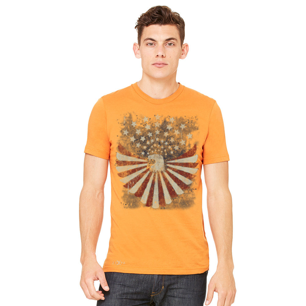 Zexpa Apparel™ American Bald Eagle USA Vintage Flag Men's T-shirt Patriotic Tee - Zexpa Apparel Halloween Christmas Shirts