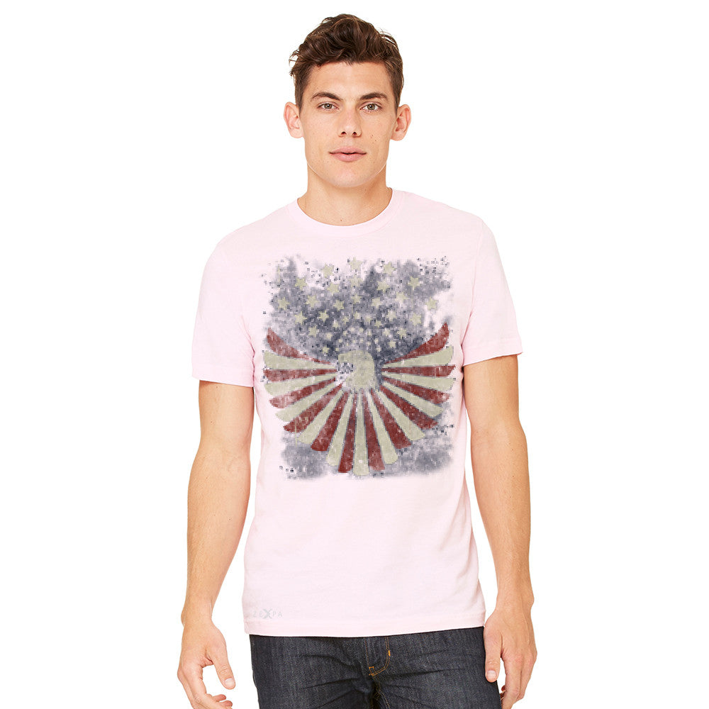 Zexpa Apparel™ American Bald Eagle USA Vintage Flag Men's T-shirt Patriotic Tee - Zexpa Apparel Halloween Christmas Shirts