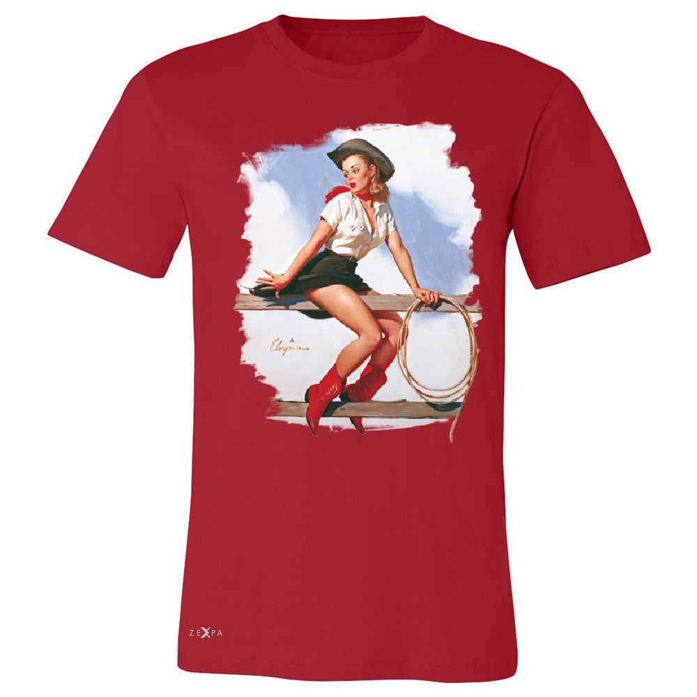 Pin-Up Cowgirl Hi Ho Silver Men's T-shirt Cool Western Pin Up Tee - Zexpa Apparel - 5