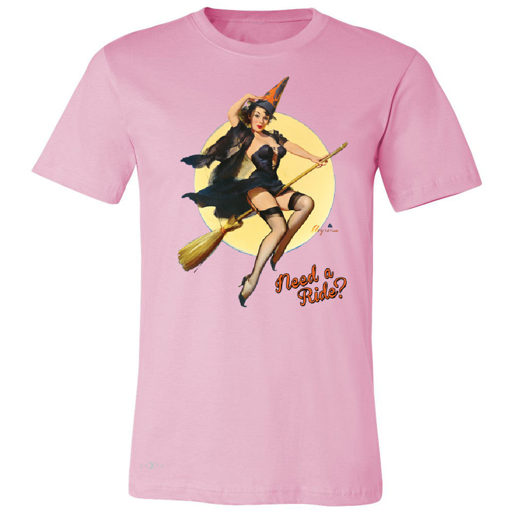 Pin-Up Riding High Men's T-shirt Halloween Witch Magic Broom Tee - Zexpa Apparel - 4