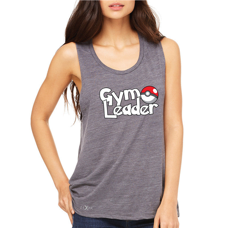 Gym Leader Women's Muscle Tee Poke Shirt Fan Sleeveless - Zexpa Apparel - 2