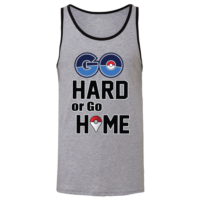 Go Hard Or Go Home Men's Jersey Tank Poke Shirt Fan Sleeveless - Zexpa Apparel - 2
