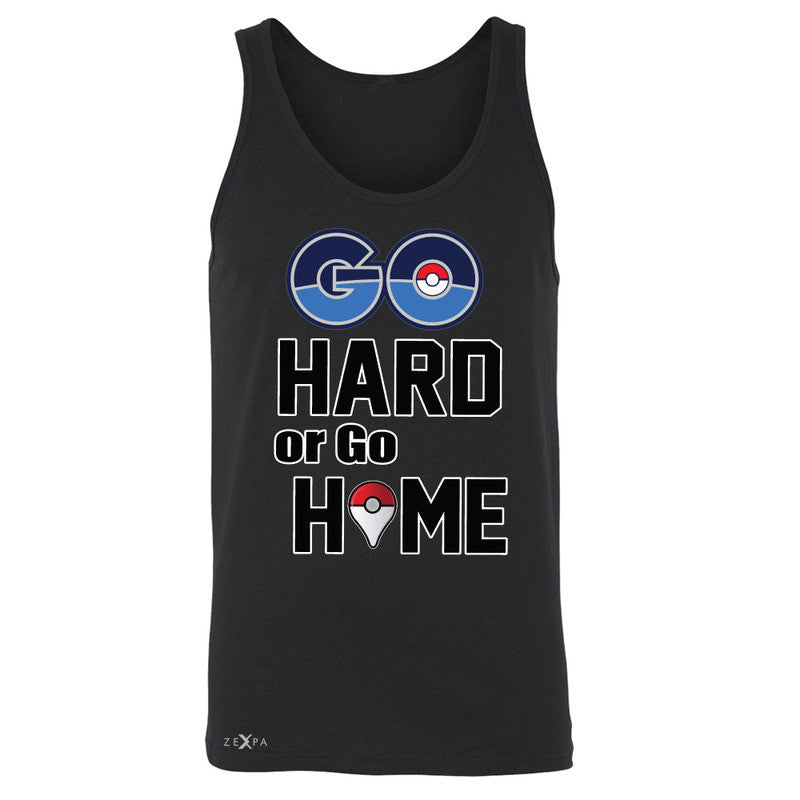 Go Hard Or Go Home Men's Jersey Tank Poke Shirt Fan Sleeveless - Zexpa Apparel - 1