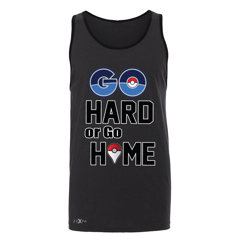 Go Hard Or Go Home Men's Jersey Tank Poke Shirt Fan Sleeveless - Zexpa Apparel - 3