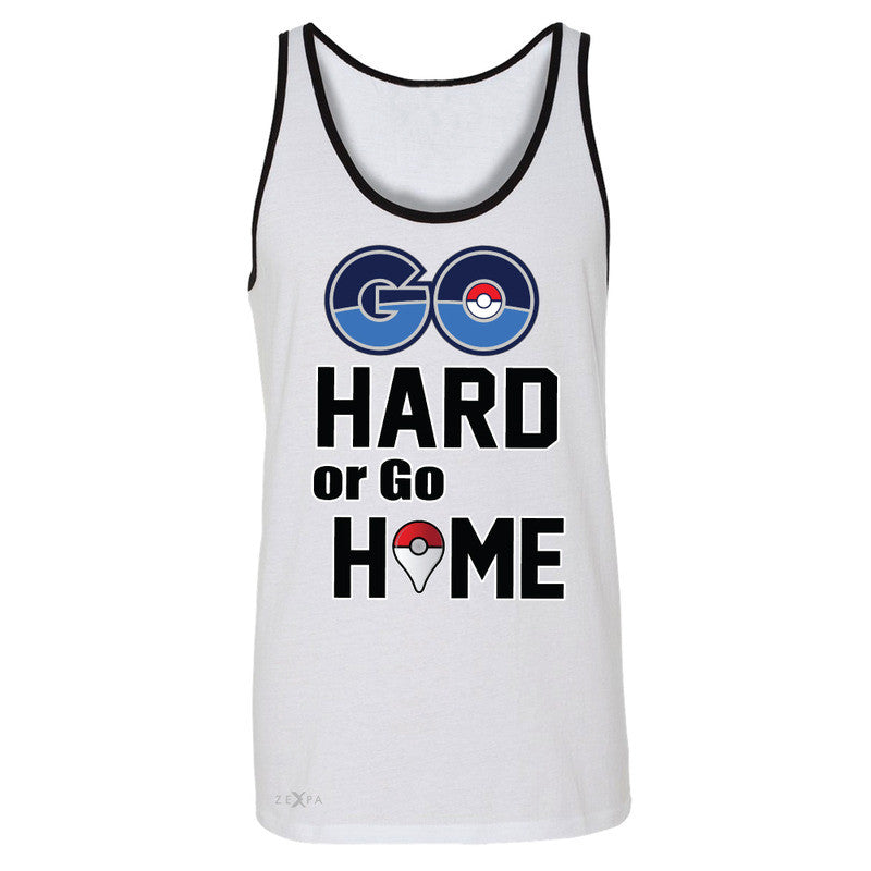 Go Hard Or Go Home Men's Jersey Tank Poke Shirt Fan Sleeveless - Zexpa Apparel - 6