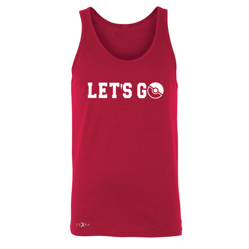 Let's Go - Gotcha Men's Jersey Tank Poke Shirt Fan Sleeveless - Zexpa Apparel - 4