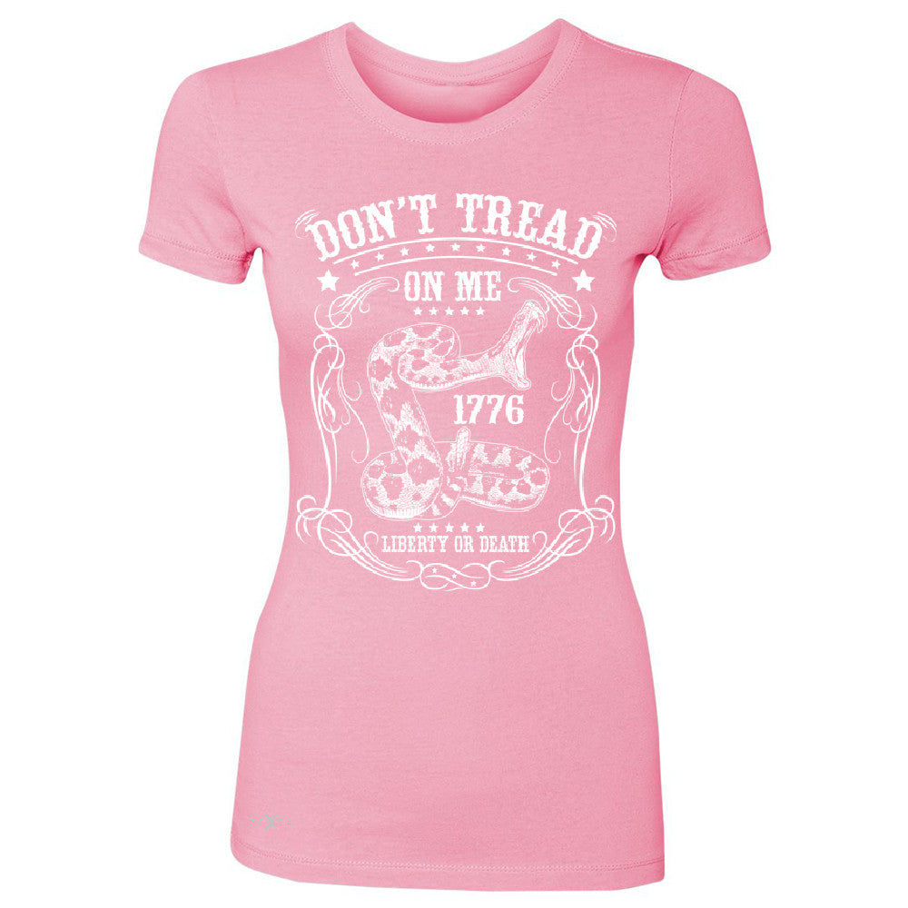 Don't Tread On Me Women's T-shirt 1776 Liberty Or Death Political Tee - Zexpa Apparel - 3