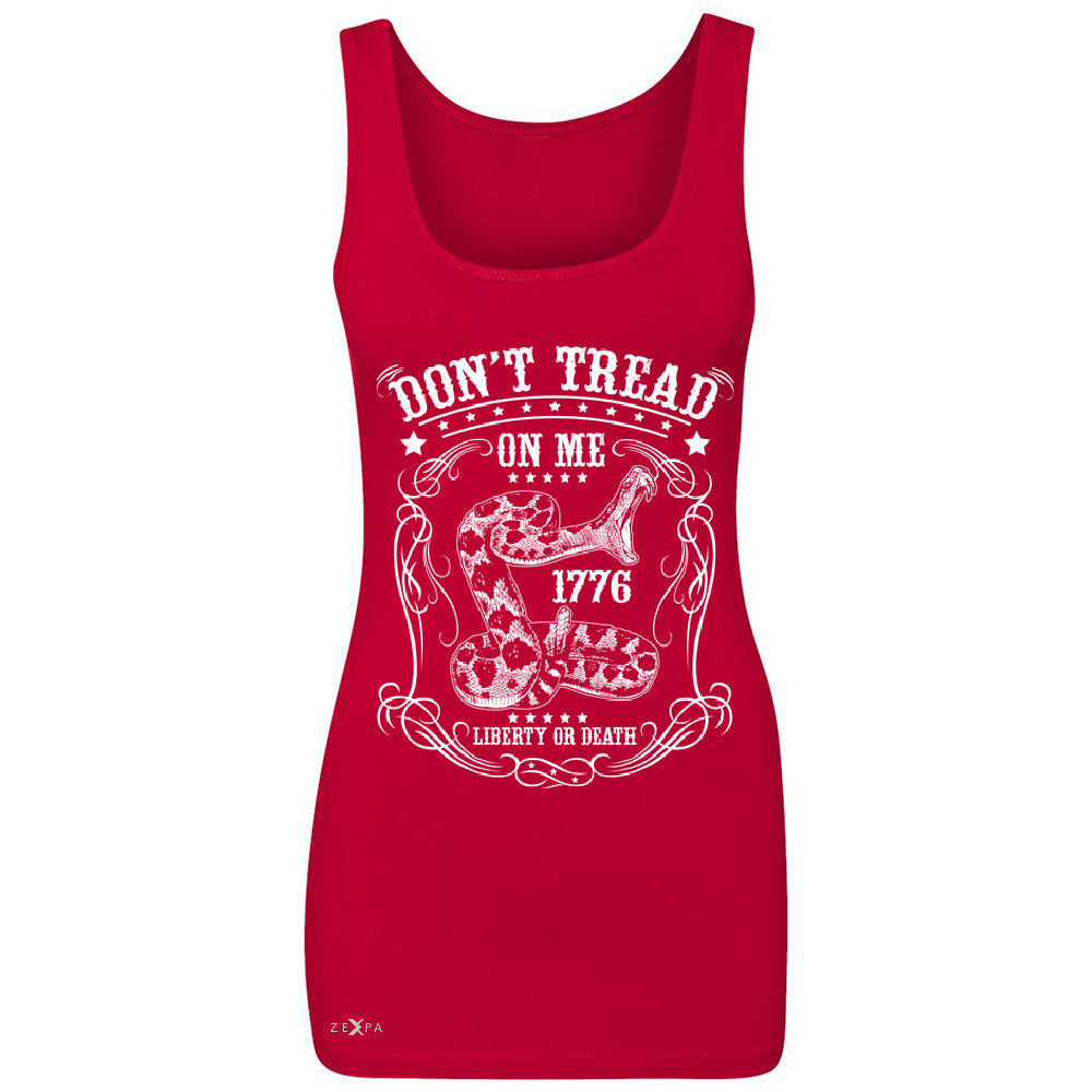 Zexpa Apparelâ„¢ Don't Tread On Me Women's Tank Top 1776 Liberty Or Death Political Sleeveless - Zexpa Apparel Halloween Christmas Shirts
