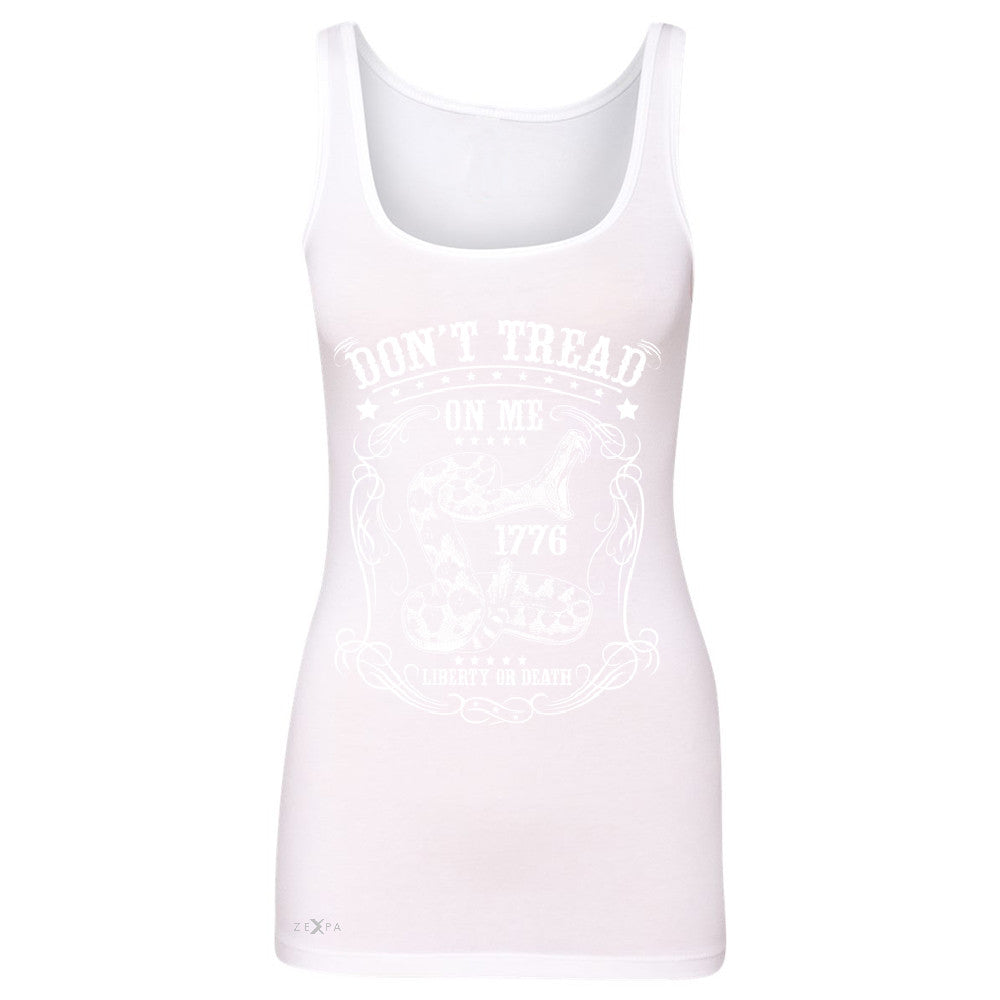 Zexpa Apparelâ„¢ Don't Tread On Me Women's Tank Top 1776 Liberty Or Death Political Sleeveless - Zexpa Apparel Halloween Christmas Shirts