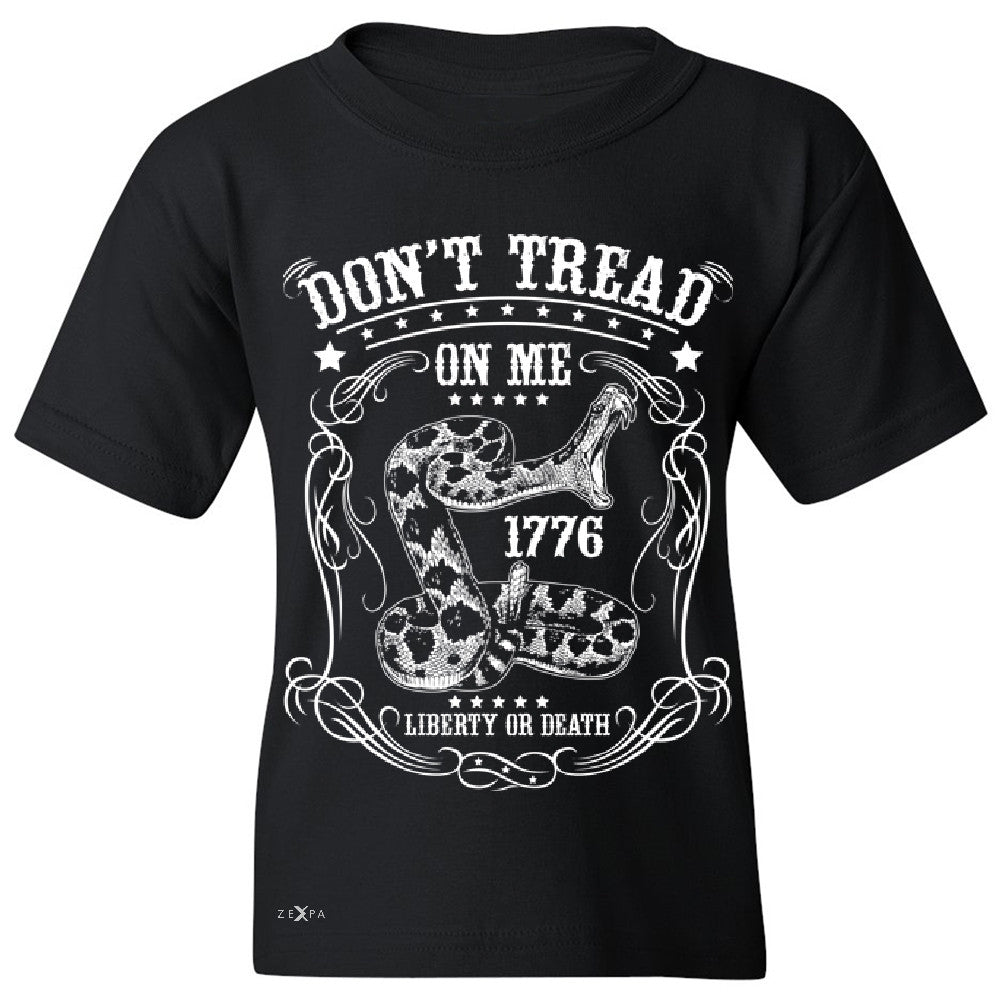Don't Tread On Me Youth T-shirt 1776 Liberty Or Death Political Tee - Zexpa Apparel - 1