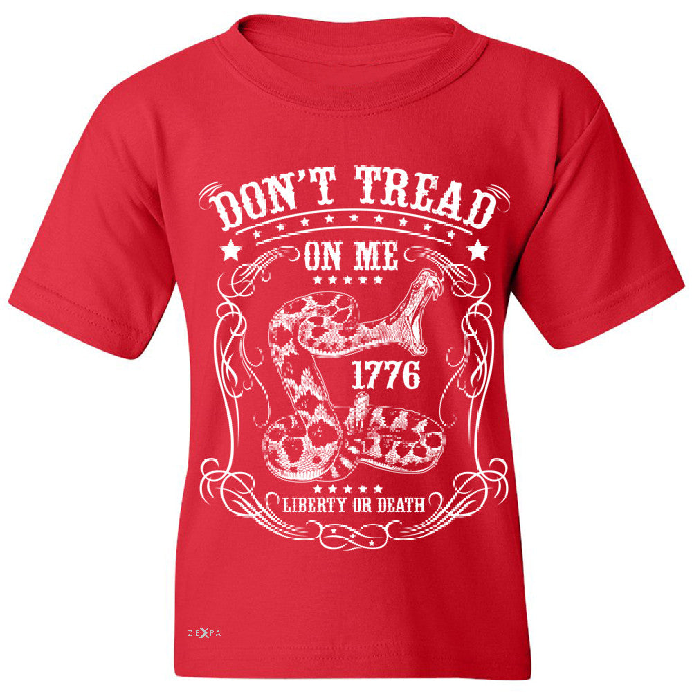 Don't Tread On Me Youth T-shirt 1776 Liberty Or Death Political Tee - Zexpa Apparel - 4