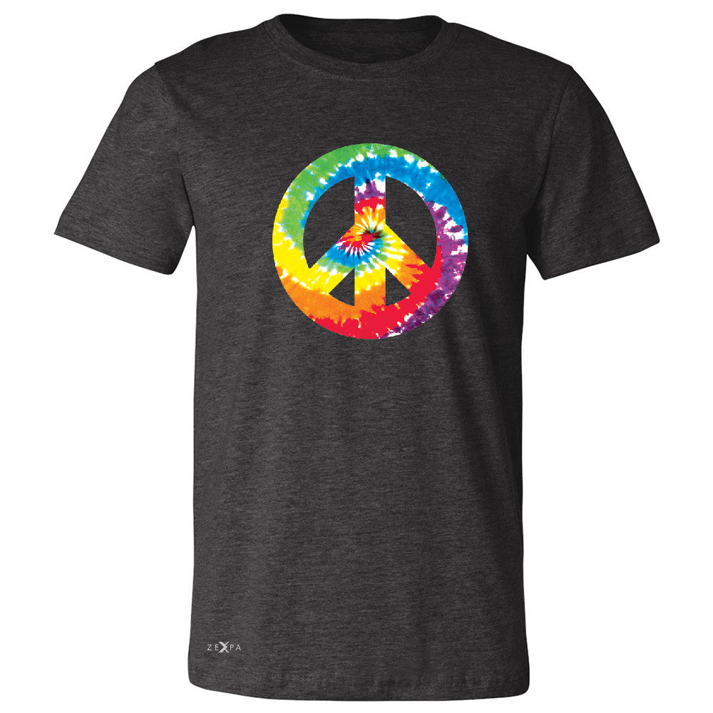 Peace Sign TIE DYE Hippie Men's T-shirt Politics Graphic Retro Tee - Zexpa Apparel - 2