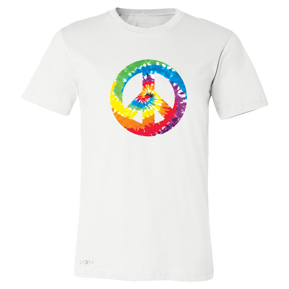 Peace Sign TIE DYE Hippie Men's T-shirt Politics Graphic Retro Tee - Zexpa Apparel - 6