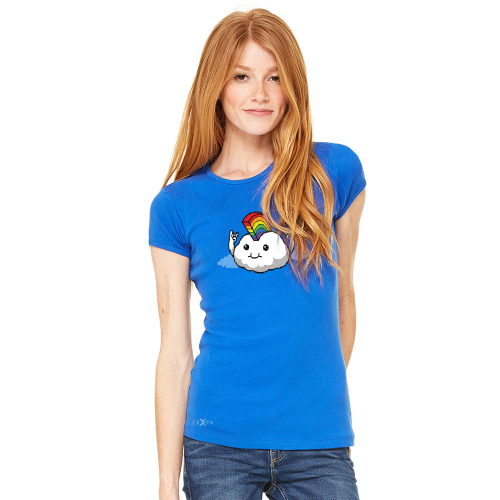 Rainbow Mohican Rocker Cool Cloud  Women's T-shirt Pride LGBT Tee - Zexpa Apparel - 1