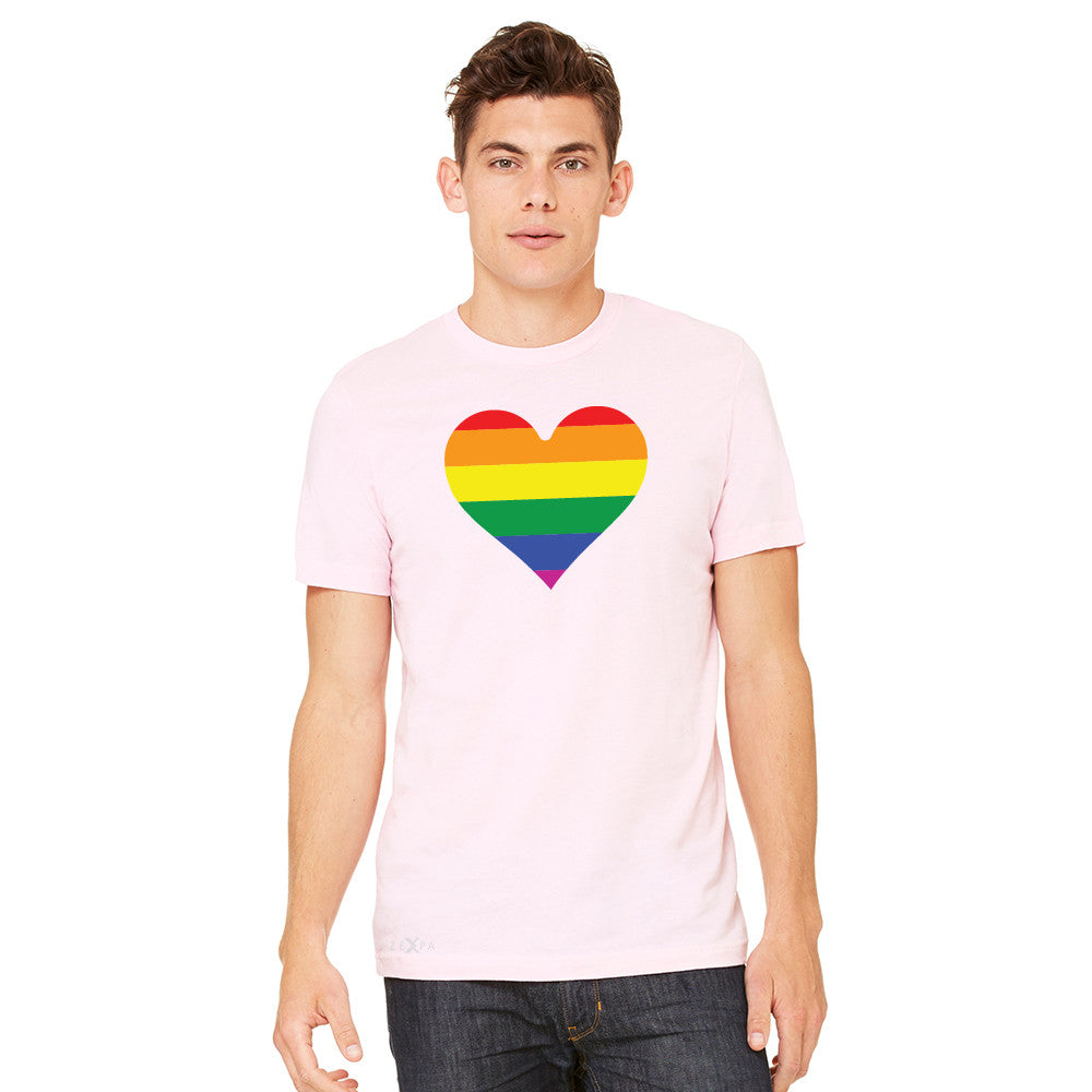 Gay Pride Rainbow Love Heart Strong Men's T-shirt Pride Tee - Zexpa Apparel - 8