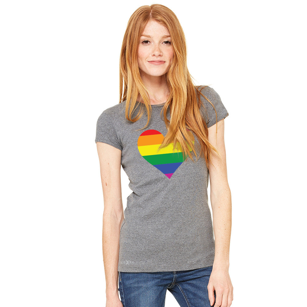 Gay Pride Rainbow Love Heart Strong Women's T-shirt Pride Tee - Zexpa Apparel - 3