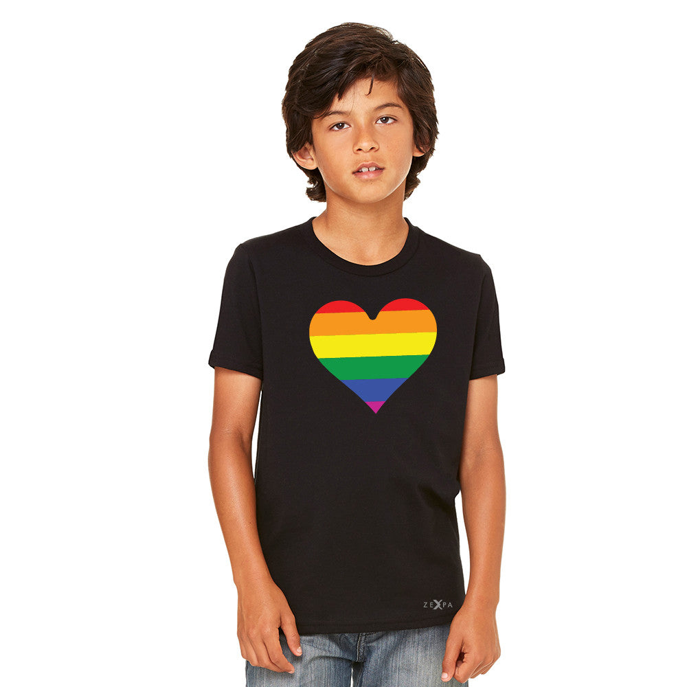 Gay Pride Rainbow Love Heart Strong Youth T-shirt Pride Tee - Zexpa Apparel - 3