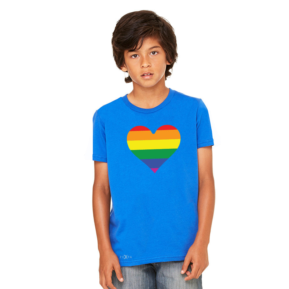 Gay Pride Rainbow Love Heart Strong Youth T-shirt Pride Tee - Zexpa Apparel