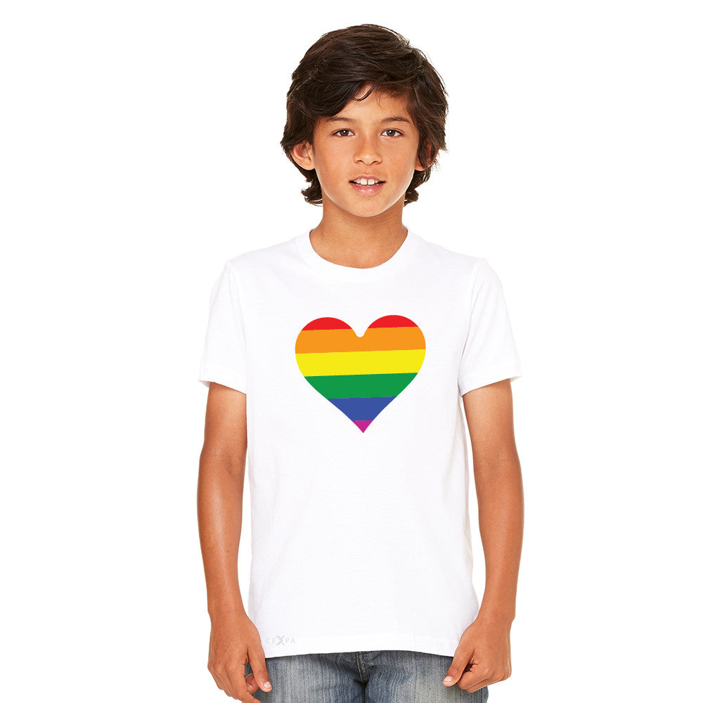 Gay Pride Rainbow Love Heart Strong Youth T-shirt Pride Tee - Zexpa Apparel - 7