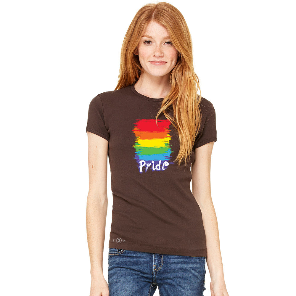 Gay Pride Rainbow Color Paint Cutest Women's T-shirt Pride LGBT Tee - Zexpa Apparel - 2