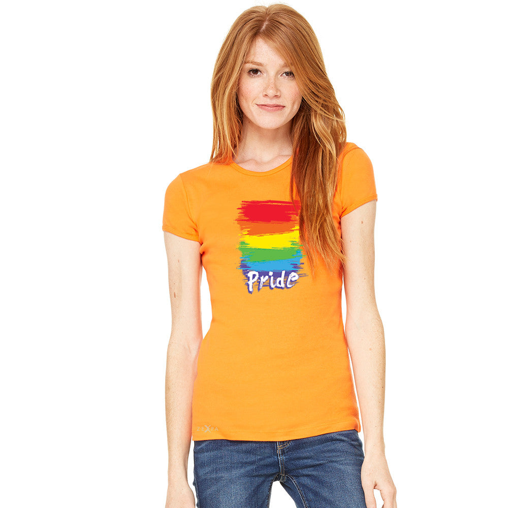 Gay Pride Rainbow Color Paint Cutest Women's T-shirt Pride LGBT Tee - Zexpa Apparel
