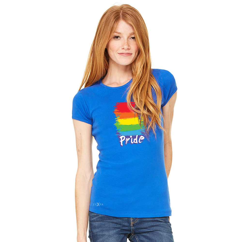 Gay Pride Rainbow Color Paint Cutest Women's T-shirt Pride LGBT Tee - Zexpa Apparel - 8