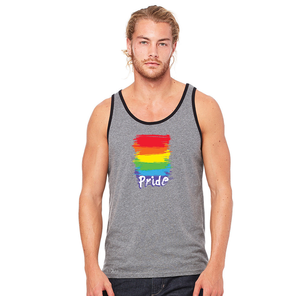 Gay Pride Rainbow Color Paint Cutest Men's Jersey Tank Pride LGBT Sleeveless - Zexpa Apparel