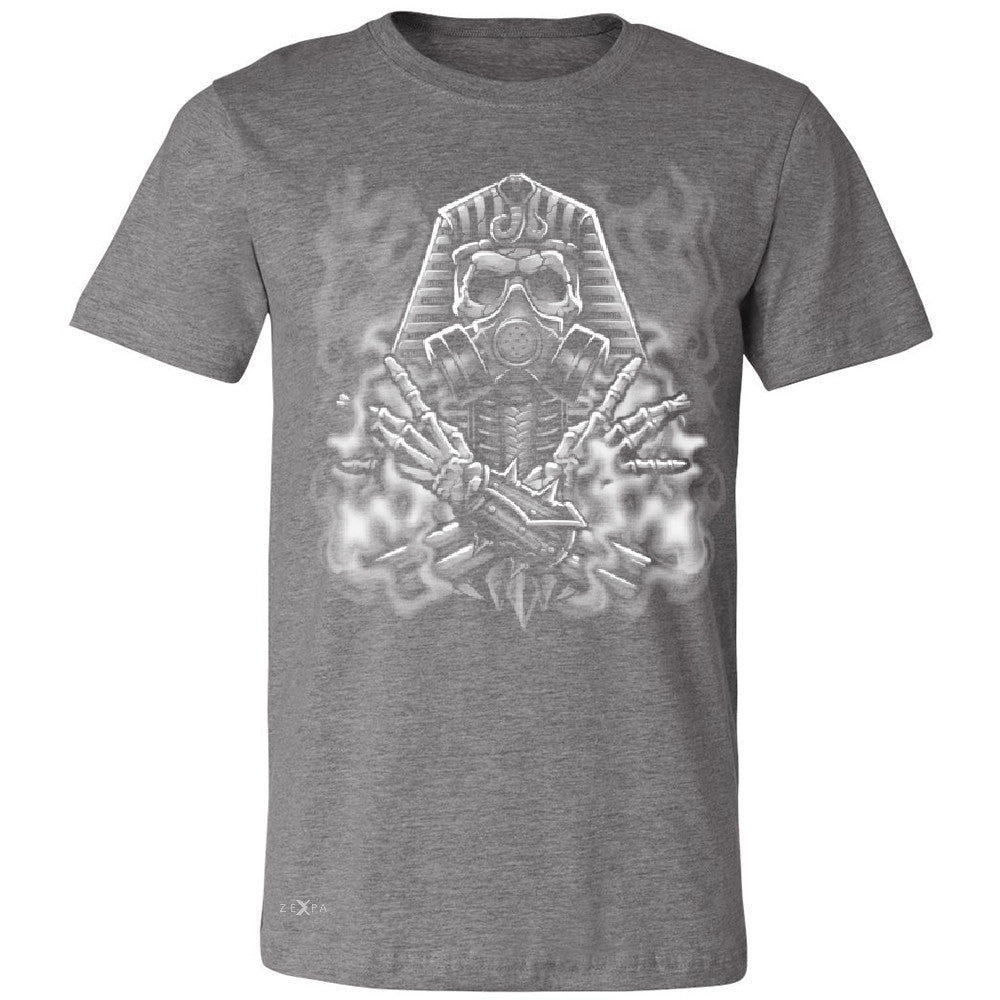 Egyptian Gas Mask Skull Men's T-shirt Dia de Muertos Biker Cool Tee - Zexpa Apparel - 3
