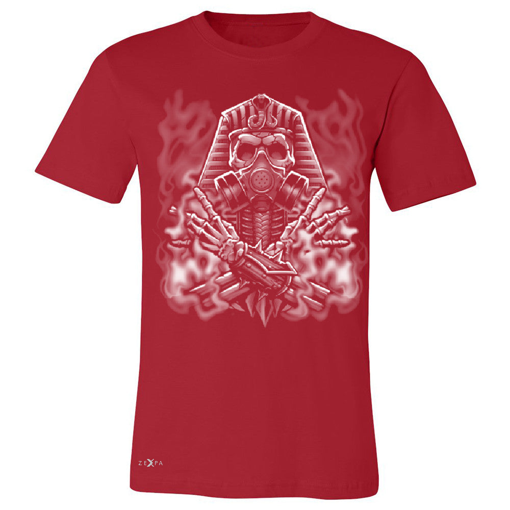Egyptian Gas Mask Skull Men's T-shirt Dia de Muertos Biker Cool Tee - Zexpa Apparel - 5
