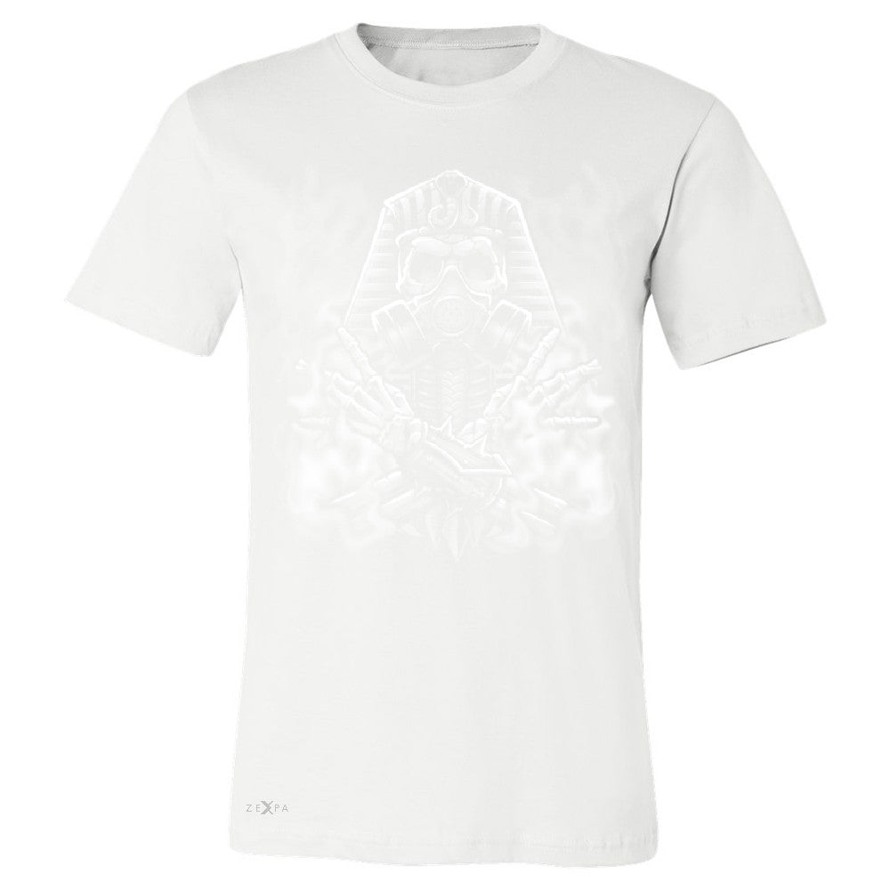 Egyptian Gas Mask Skull Men's T-shirt Dia de Muertos Biker Cool Tee - Zexpa Apparel - 6