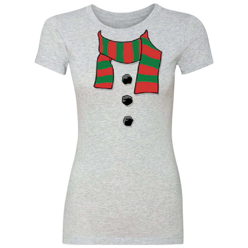 Snowman Scarf Costume Women's T-shirt Christmas Xmas Funny Tee - Zexpa Apparel - 2